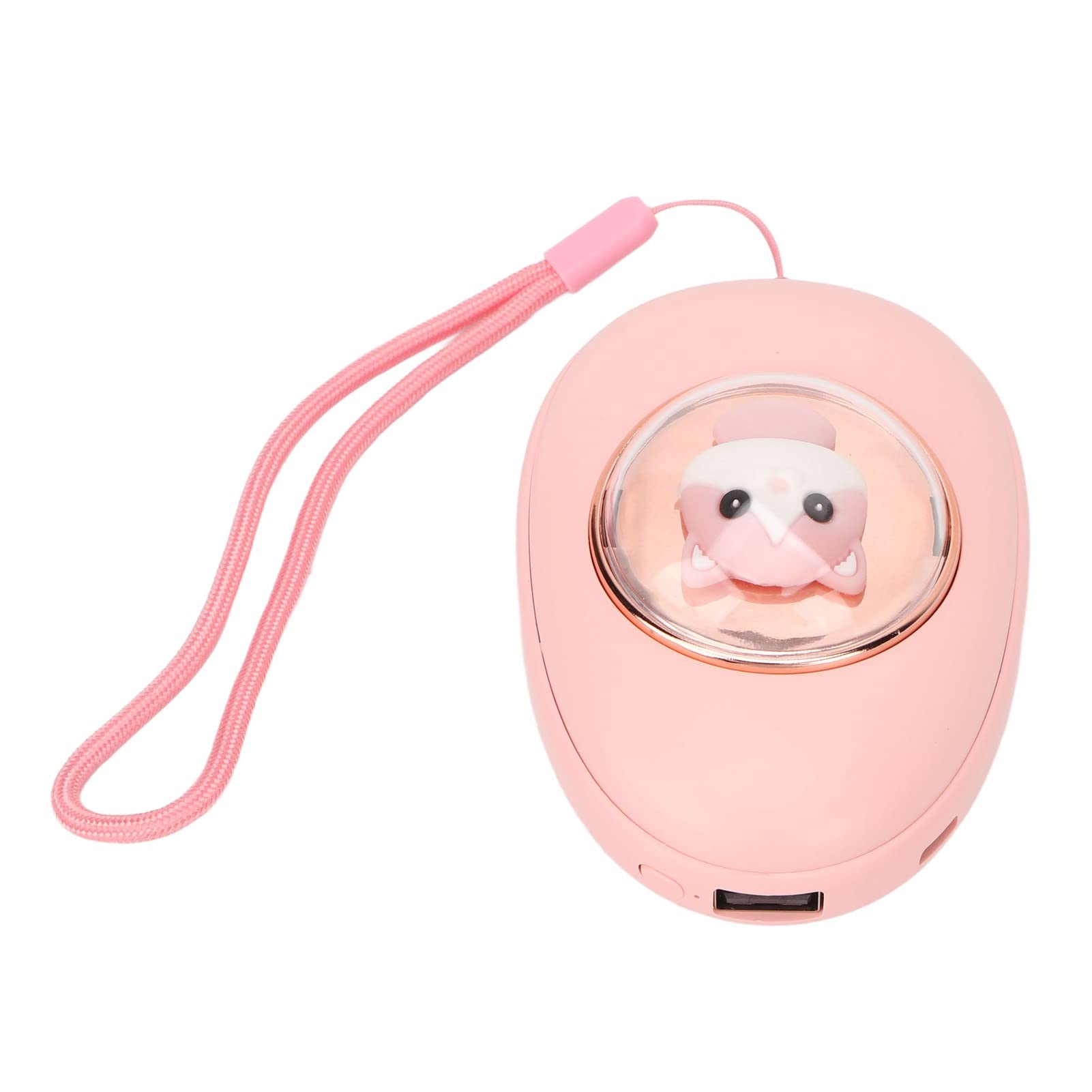 Chauffe-Mains électrique Portable Rechargeable Double Face en Forme de Capsule avec 3 Vitesses de température pour Les Jours froids, Motif Chat Rose