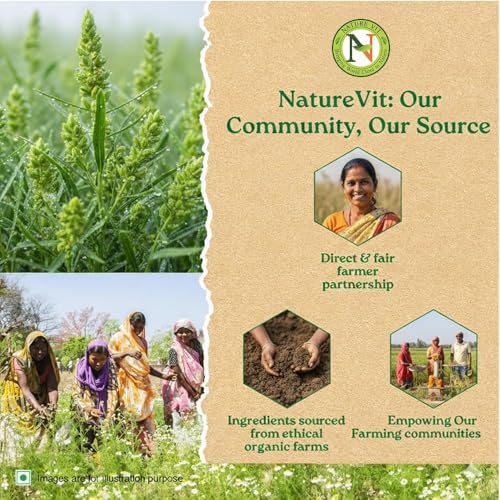 Image of NatureVit Psyllium Whole Husk, 200g [Sat-Isabgol] [Fiber Supplement, Perfect for Keto Bread and Gluten Free Baking]