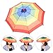 CAILI Sombrero para Sombrilla,Paraguas de Cabeza para el Sol y la Lluvia,Sun...