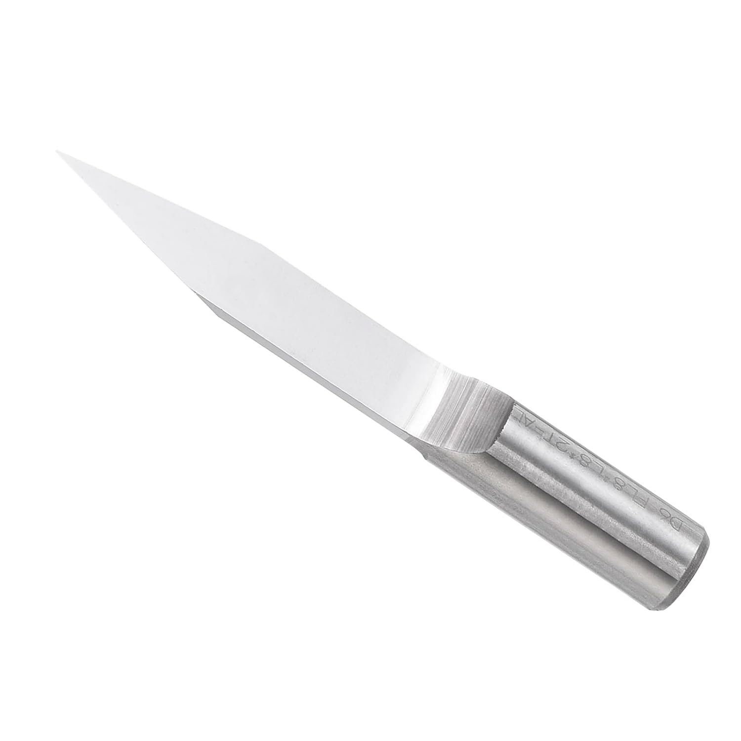Engraving CNC Router Bits, 0.1mm (0.004") Tip Width 30 Degree Angle 6mm Shank Solid Carbide 2-Flute V Groove Carving Bits - (Applications: for Wood Acrylic Plastic)