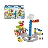 Tolles Zubehör - Piloten- und Passagierfiguren, abnehmbares Flugzeug, Gepäckwagen, 2 Gepäckstücke, Tisch und 2 Stühle