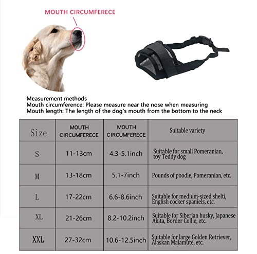Yaodhaod Nylon Mesh Breathable Dog Mouth Cover, Quick Fit Dog Muzzle With Adjustable Straps，Pet Mouth Cover, To Prevent Biting And Screaming To Prevent Accidental Eating (Xl, Red) #TOP4