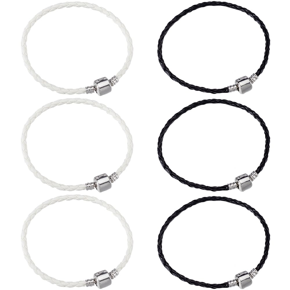 Cordón de cuero sintético para manualidades con cierres de latón, ideal para crear joyas únicas