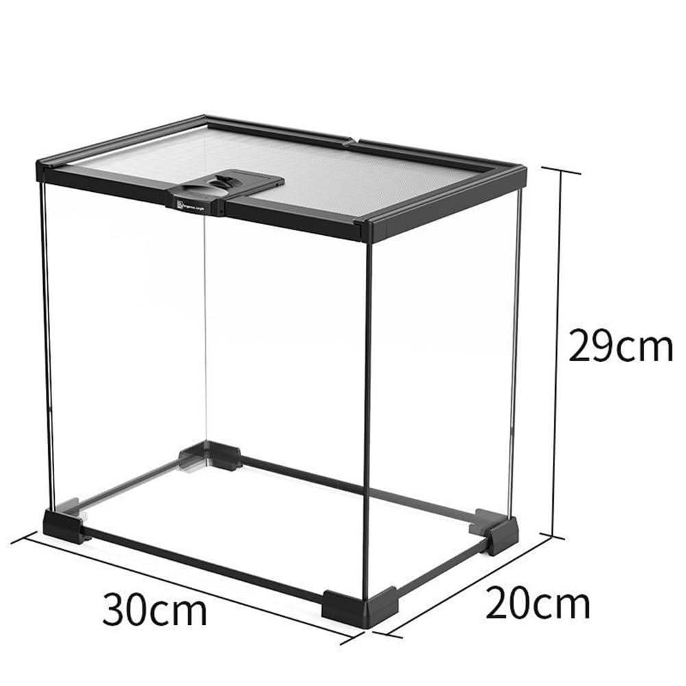 爬虫類・小動物飼育用組立式ガラスケース Amazon | 243L 爬虫類ケージ グラステラリウム 透明 飼育ケース