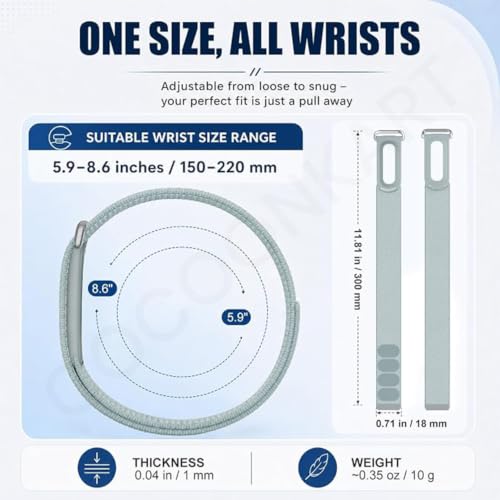 Image of Stretch Nylon Sport Strap Compatible For Google Fitbit Air (Only Strap)