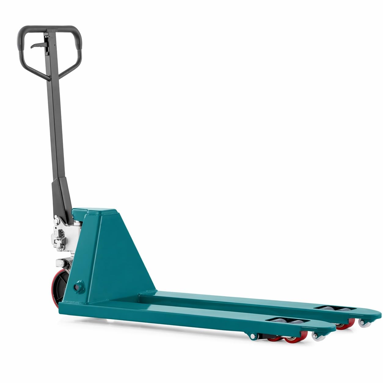 Transpallet Manuale 3000Kg Doppio Rullo Forche 1150x550 mm Carrello Elevatore Sollevatore idraulico 3T per Pallet Europallet Ruote Poliuretano Robusto per Magazzino Logistica Officina