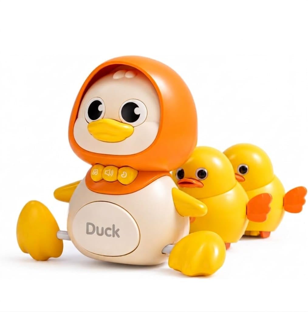Toys Magnetic Crawling Duck Toy Set with Lights & Music – Interactive Musical Walking Duck Family (1 Mama Duck & 2 Ducklings) – Developmental Tummy Time & Crawling Toy for Babies and Toddlers-image-39