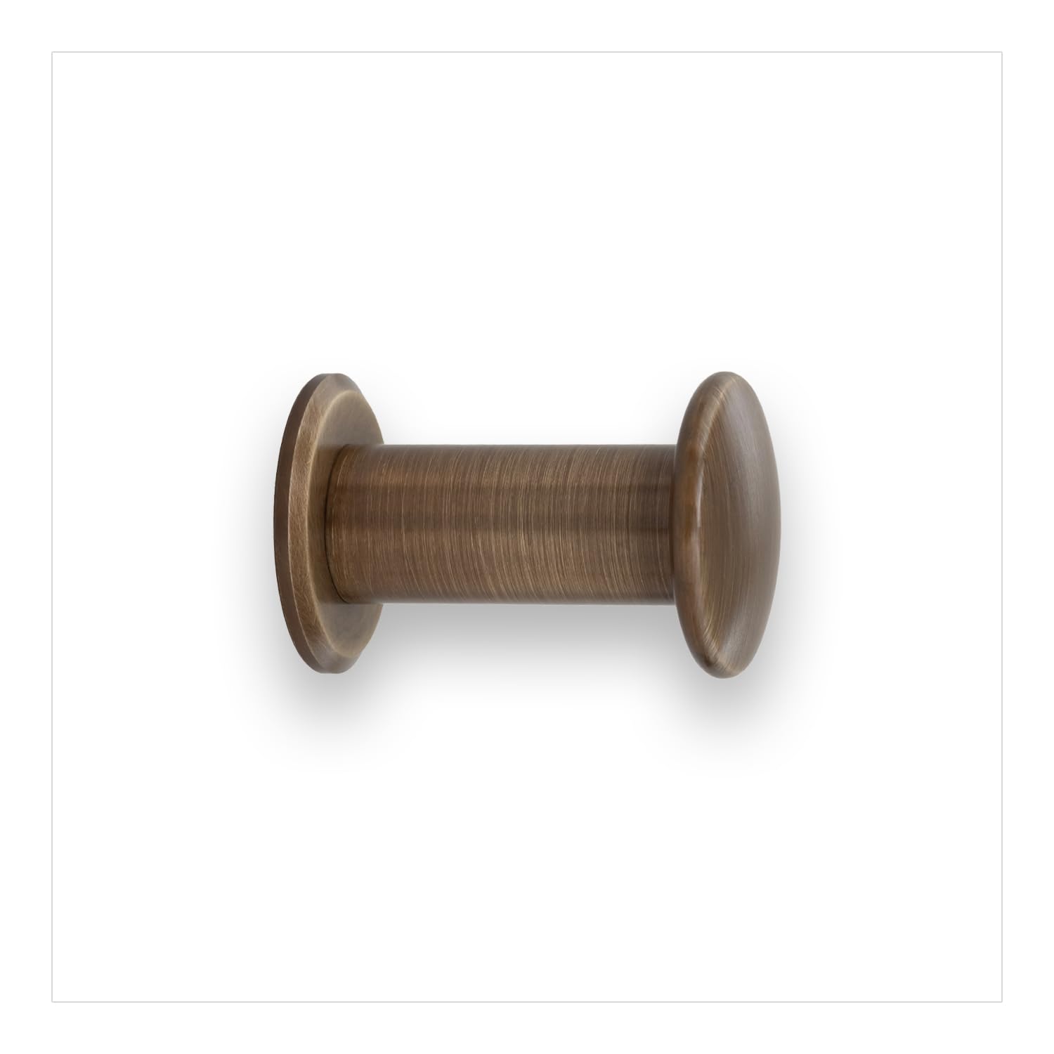 EVI Herrajes | Coat Hook | Brushed Brass | for Hanging Clothes, Coats or Towels| Towel Rack with Invisible Screw | Bathroom Wall Hanger | 188CBLCU