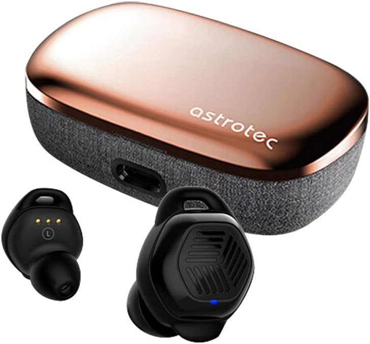AstrotecS90 Pro Aptx Mini Headphones Dual Driver Bluetooth 5.0 Touch Control Waterproof Earphone Noise Reduction Tws Earbuds With Mic (Black)