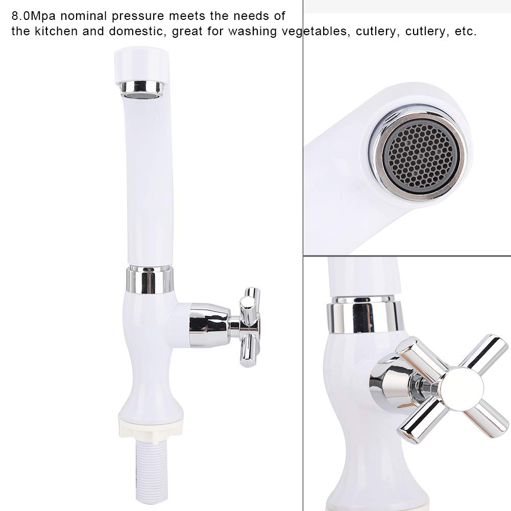 Alvinlite Cold Water Outdoor Faucet Single Type Cold Faucet Water Tap Single Hole Bathroom Sink Faucet for Bathroom — view 2