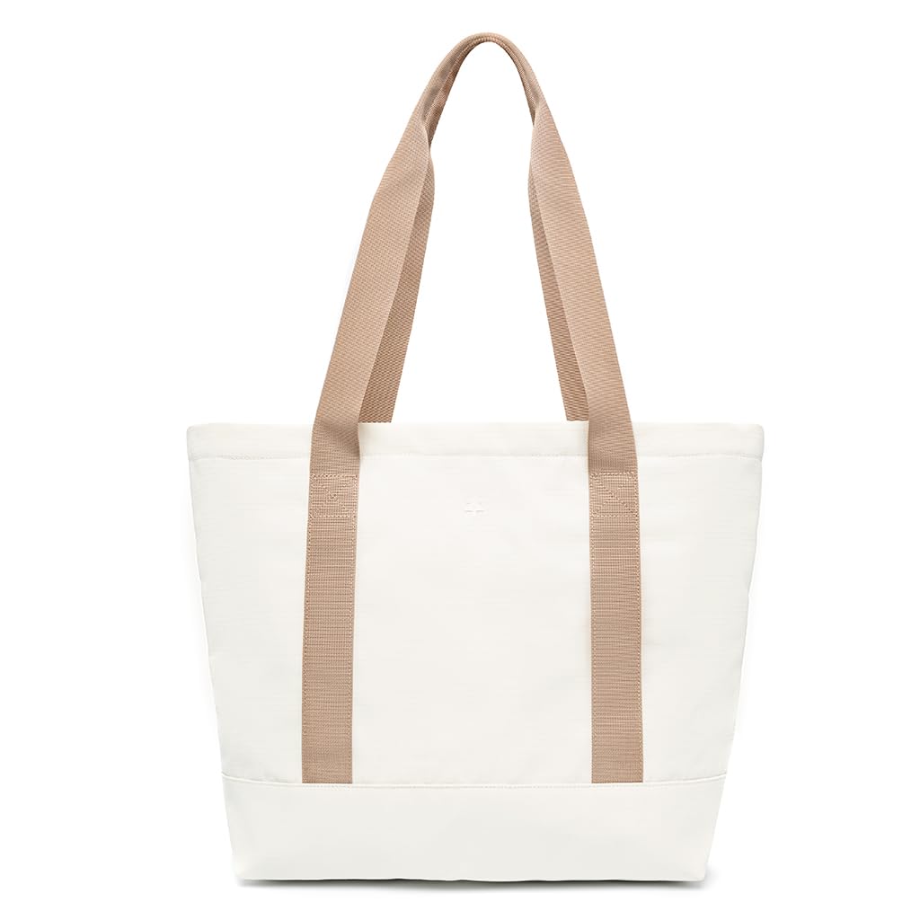 Lefrik - Bolso con cremallera- Strata Tote Bag - Diseño Urbano Minimalista - Para Portatiles de hasta 15,6" (Chalk Ripstop)