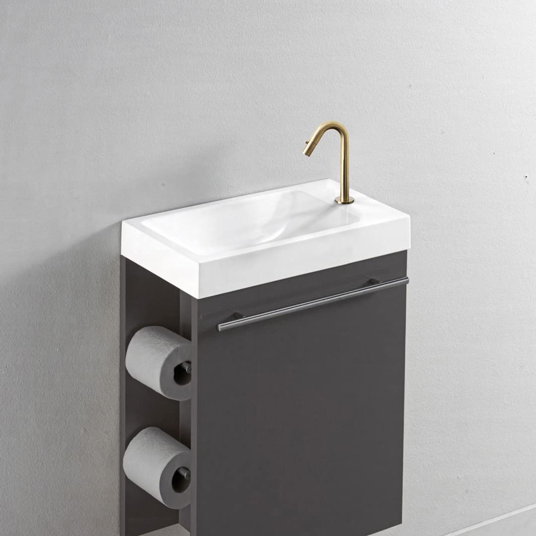 Essebagno Indus robinet lave-mains or brossé eau froide