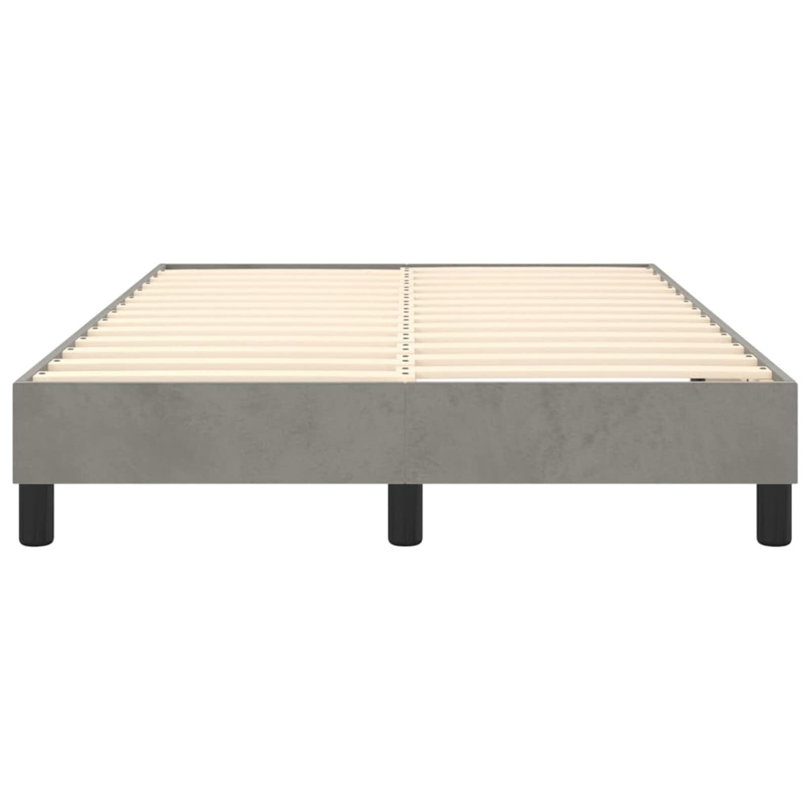 ARKEM Giroletto a Molle Grigio Chiaro 120x200 cm in Velluto,Struttura Letto con Contenitore sotto Il Letto - Struttura Letto a Piattaforma