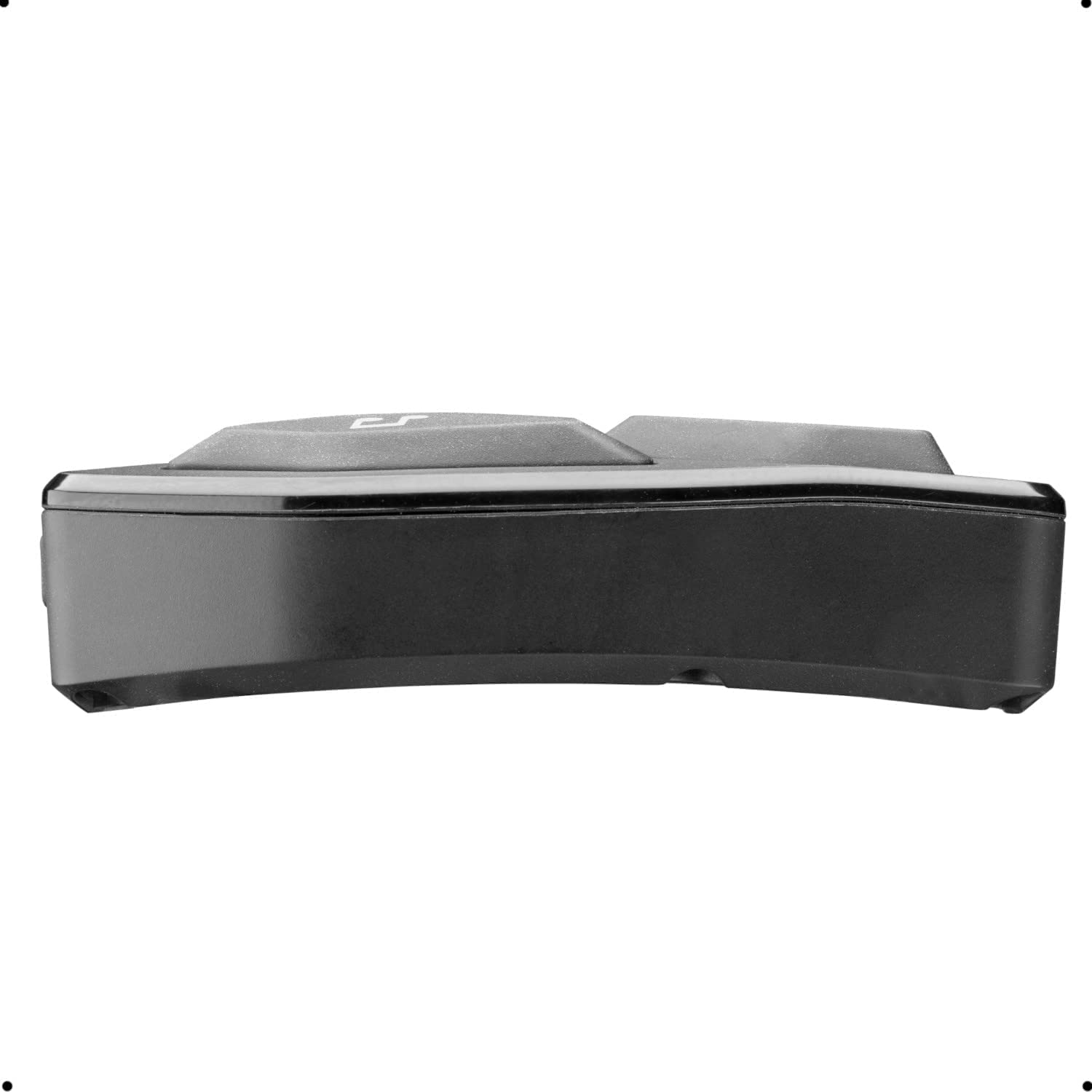 INTERPHONE U-COM3 - Soltero - Bluetooth 5.1 Motorcycle Intercom da Casco de Motocicleta, Auriculares de 32 mm, Uso de Motocicletas, Distancia de 500 m, 10 Horas de autonomía, música, GPS, Impermeable