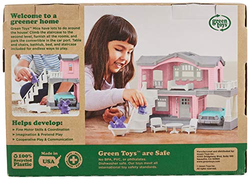 Green Toys PHSP-1347 Puppenhaus Set, Pink – Bild 5