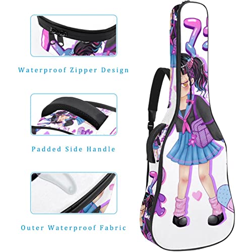 Housse de transport étanche pour guitare avec bandoulière réglable Motif plage coucher de soleil Motif palmier coloré… - Les Beatles, Paul McCartney, John Lennon, RIngo Starr, George Harrison Housse de transport étanche pour guitare avec bandoulière réglable Motif plage coucher de soleil Motif palmier coloré… – Image 5