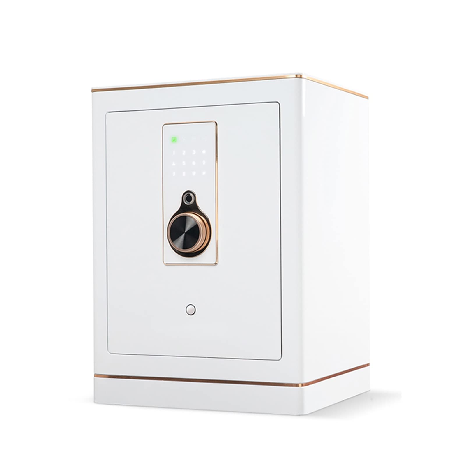 Safe Box Anti-Theft Digital Security Safe Boxes Smart Fingerprint Password Safes Hidden Bedside Table Safe (Kolor: biały) (biały)