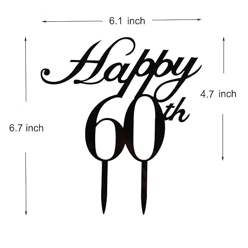 Miniatura 4 de Decoración para 60 cumpleaños aniversario de boda color negro