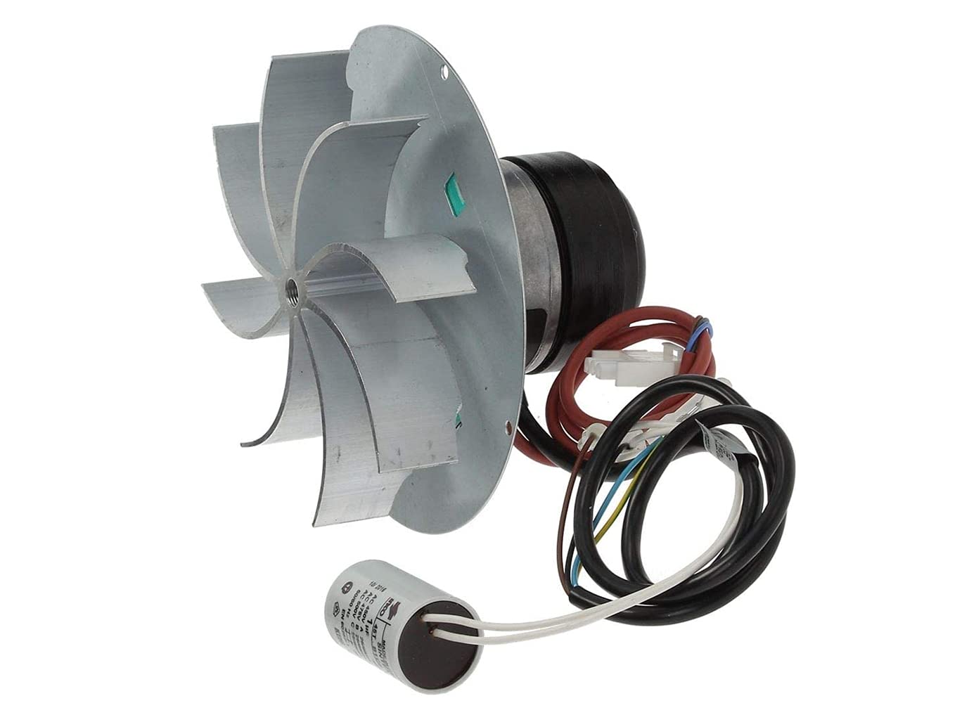 ERICAMBI Estrattore Aspiratore Fumi per Stufe a Pellet con Motore ECOFIT 2RECA3, FANDIS VFCA23 con Ventola da 25mm, Rotazione Oraria con Encoder