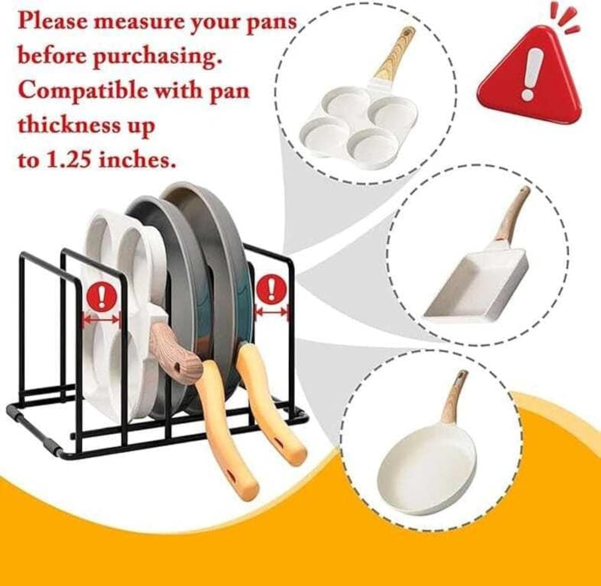 Multipurpose Metal Kitchen Rack Organizer for Trays