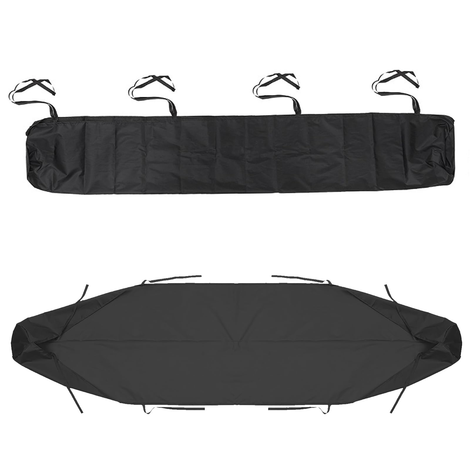 PRELGOSP Patio Awning Cover, Heavy Duty Awning Canopy Shelter Protective, Winter Storage Cover Replacement for Patio Garden Outdoor Awning, Waterproof Dustproof,Black,2m/6.56ft