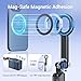 Magnetic Phone Tripod Selfie Stick, 40.9” Extendable Cell Phone Tripod Stand for iPhone 17 16 15 14 13 12 MagSafe Phone Case with Clamp & Wireless Remote for Selfie Vlogging Video Recording-Black