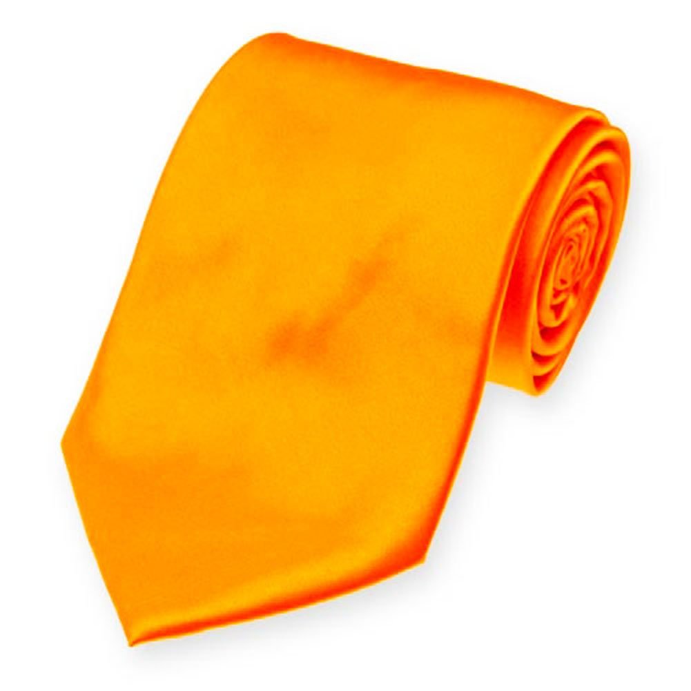SUPGOD NEON Orange, New Plain Coloured Mens Ties. 16 Colours Available. Handmade. Wedding, Fashion