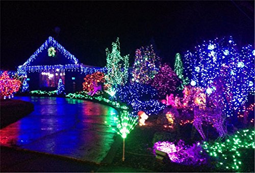 Guirlande solaire 200 LED 22m étanche multicolore pour l'extérieur