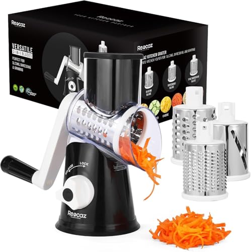 Rotary Cheese Grater Hand Crank - Cheese Shredder Hand Crank with...