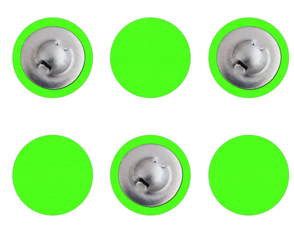 The India's Store Craft Supply Button Parrot Green 2 Medium + 6 Small Buttons Velvet Covered Tuxedo Colored Buttons Scrapbooking Craft Fabric Buttons, Sewing, DIY Projects, Knitting