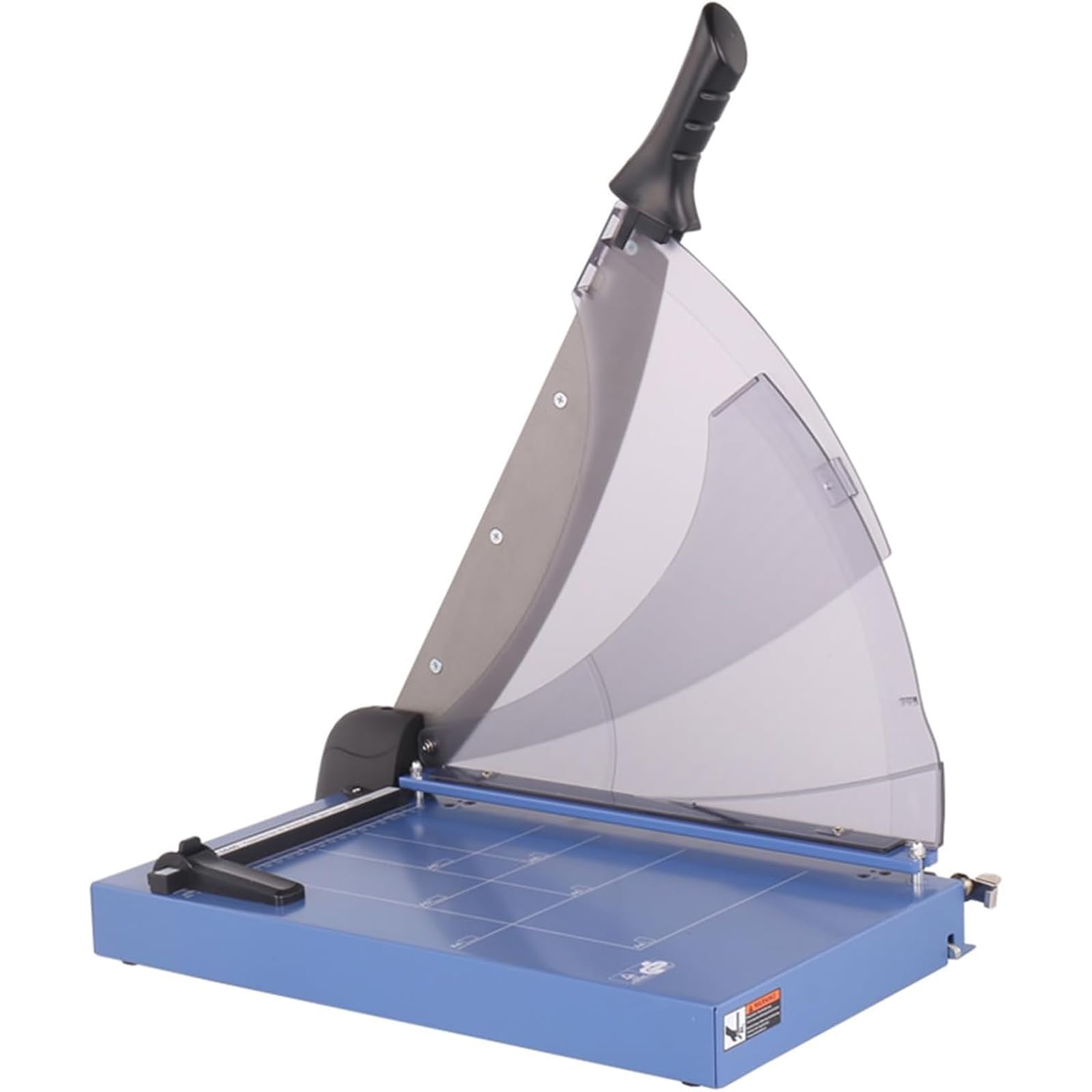 Tagliacarte per Carichi Pesanti, Taglierina per Carta Ghigliottina con Linee Scala Chiare, Spessore Taglio: 4 Mm, Bloccaggio Automatico, Interruttore a Lama Bloccaggio, per Uffici Domestici