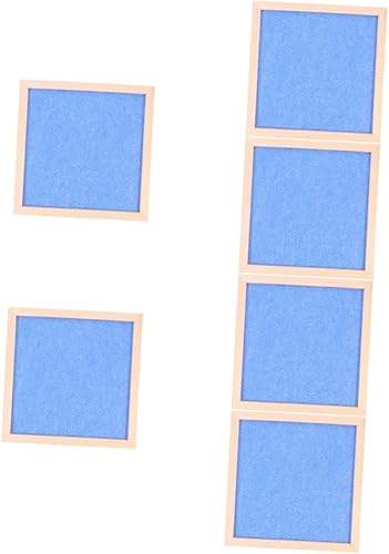 TEHAUX Tablero de mensajes con marco de madera, tablero de anuncios autoadhesivo, tablero de fotos de fieltro, tablero de corcho enmarcado, tablero