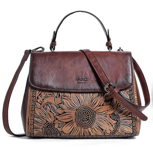 Image of EXOTIC Premium Vintage Embossed Floral Flap Desing Sling Bag For Women