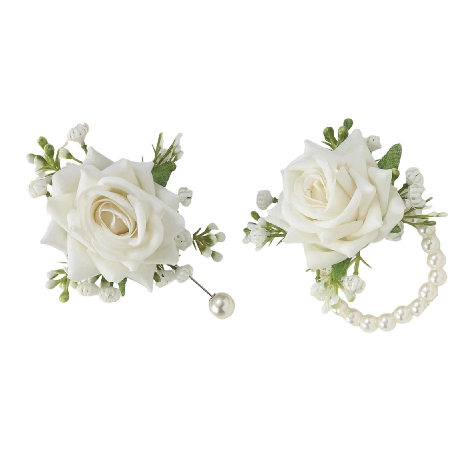 Msioytog Rose Artificial Wrist Corsages Bridesmaids Rose Wedding Wrist Corsage for Wedding Photoshoots Ceremony Flower
