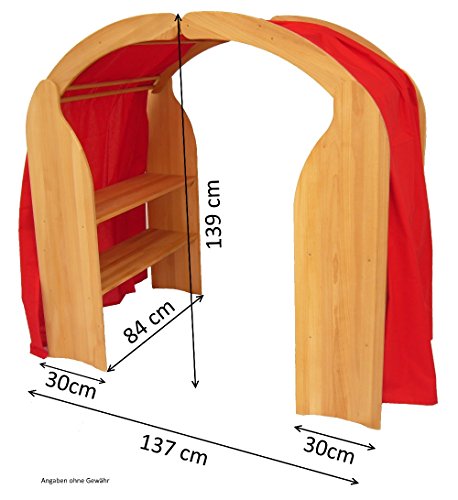 Holzspielzeug Peitz Kinder-Spielständer 1010N - Massiv-Erlen-Holz - Spielküche - Kaufmannsladen – Bild 7