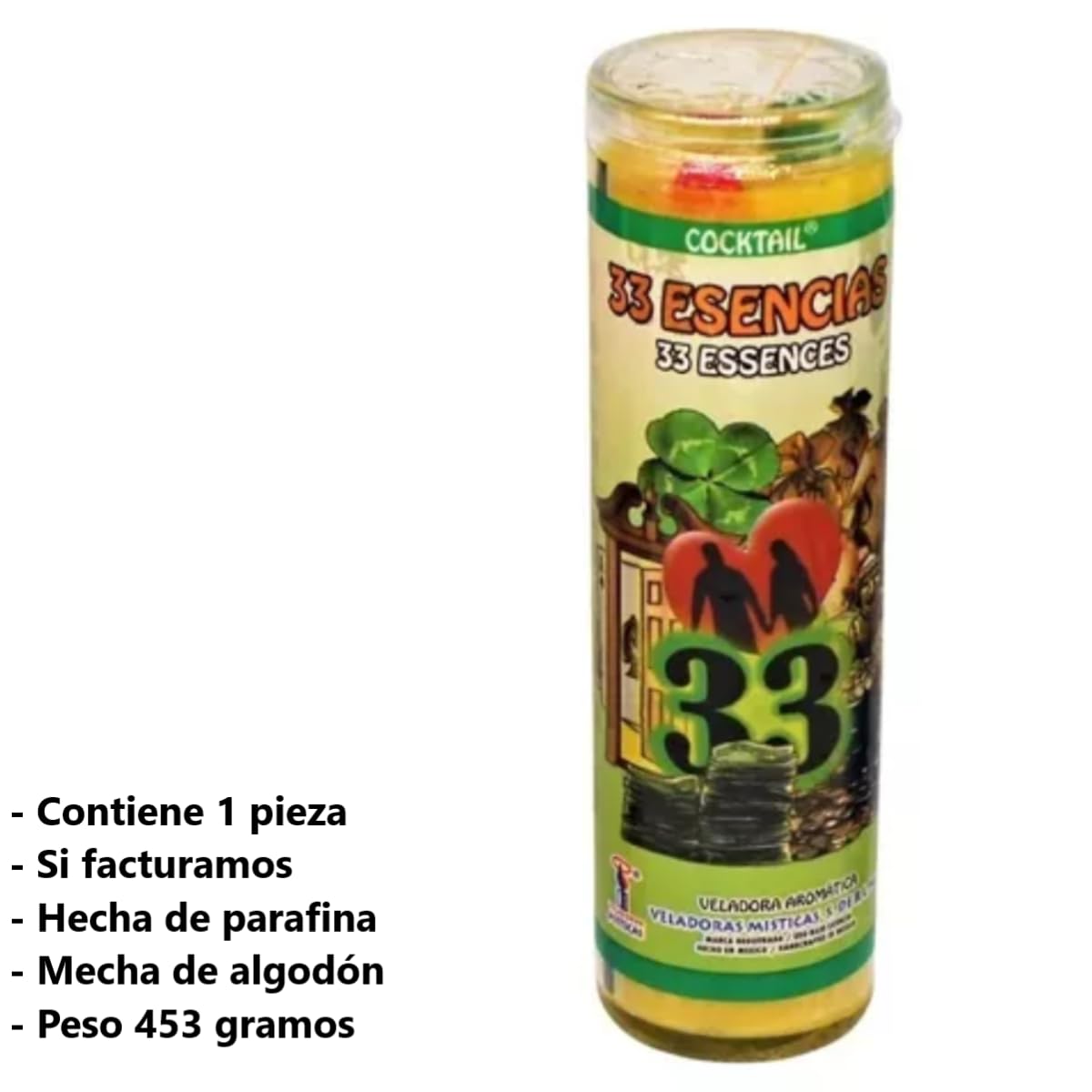 33 Essences (33 Esencias) - Vela aromática en vaso (7 días)