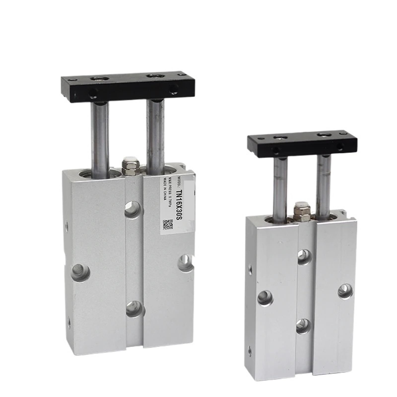 Vérin pneumatique TN32 double tige actionneur linéaire en aluminium pour usine de tri