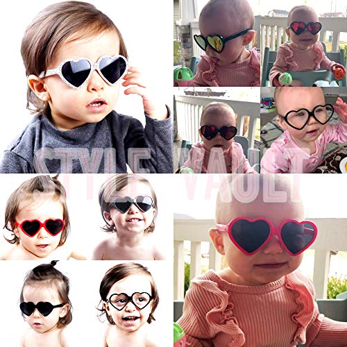 Kd3141 Infant Toddler Age 0-24 Months Heart Baby Sunglasses3