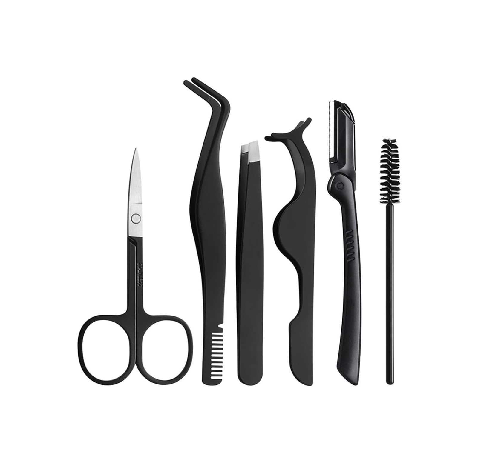 Volure Blackb Stainless Steel Eyebrow Tweezers Set