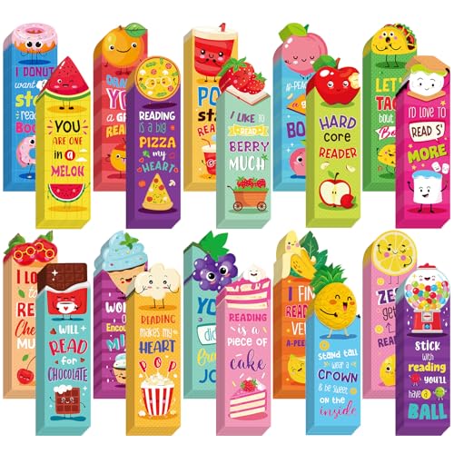 Marque-pages parfumés Lincia lot de 300 pièces aux senteurs de fruits et aliments pour lecture