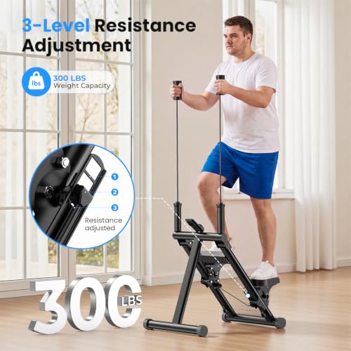 Image of OWLSKY Stair Stepper for Home,Vertical Climber Exercise Machine with Stable Triangular Frame, Smooth & Quiet Motion, Full Body Workout Equipment