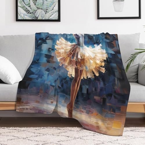 Couverture de canapé Ballet en flannel douce et légère 100x130