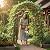 7ft Heavy Duty Garden Arch Trellis - Metal Cucumber Trellis for Raised Beds, Outdoor Steel Plant Support with Bolt Assembly & Stakes for Climbing Vegetables, Flowers