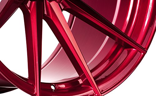 Rohana Wheels Roda vermelha RF1 com acabamento pintado (20 x 9 polegadas /5 x 120 mm, deslocamento d