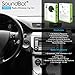 SoundBot SB360 Bluetooth Car Kit Wireless Universal Receiver Transmitter Hands-Free Talking & Music Streaming Dongle w/ 10W Dual Port 2.1A USB Charger + Magnetic Mounts + Built-in 3.5mm Aux Cable