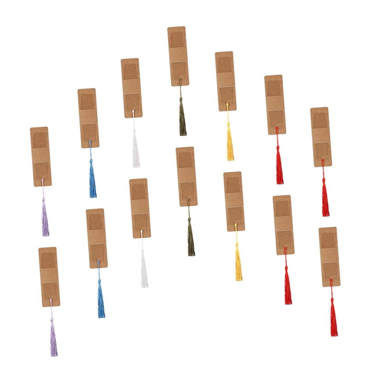 HOMSFOU 150 Set Set Di Segnalibri Spazi Vuoti Marcatore Marcatori Per Segnalibri Unici Segnalibro Delicato Segnalibro Con Nappa Segnapagina Del Libro Simpatici Carta Kraft