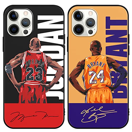2 Confezioni Cover per iPhone 12 Pro Max 6.7Basket Number 23 24 Disegni Pattern Antiurto Morbida Protettiva Case Custodia per 12 Pro Max jersey silicone tpu