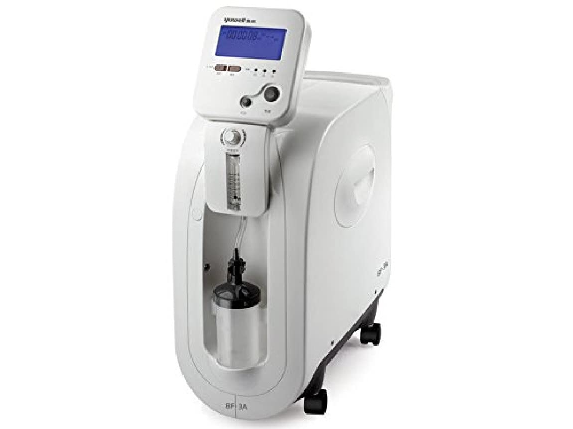 Yuwell, GIMA - Concentratore Di Ossigeno Yuwell, 5 Litri, Compatto, Silenzioso, Ampio Schermo Lcd, 4 Funzioni Di Allarme, Autorilevamento Guasti, Spegnimento Programmabile