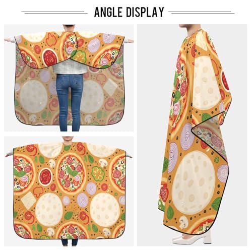 Capa de barbero impermeable para hombres Kigai Pizza Party miniatura 5