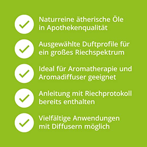 Casida® Riechtraining Set mit ätherischen Ölen - Inkl. Anleitung & Trainingsplan - Ideal bei Geruchsverlust